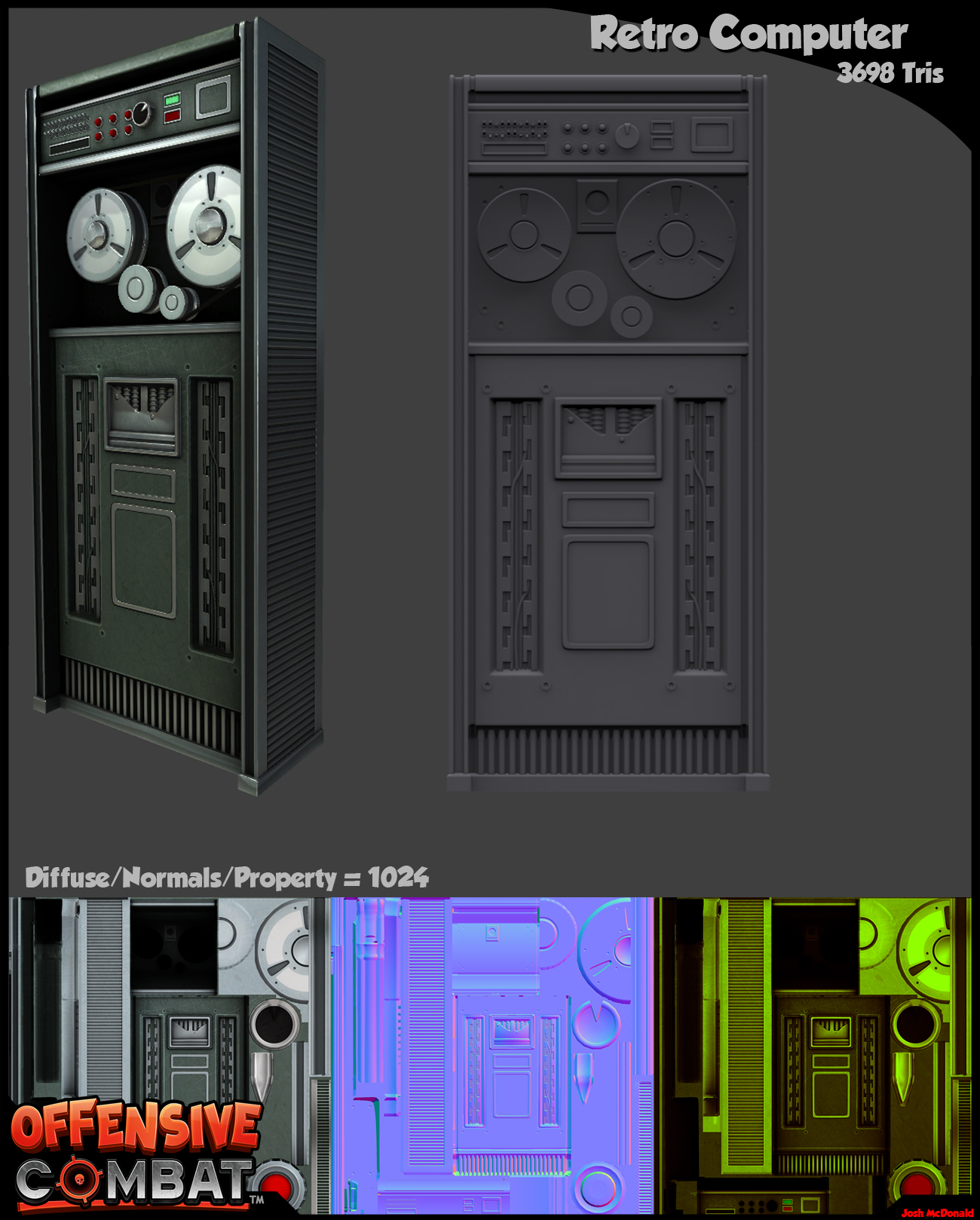 Retro Computer | Josh McDonald - Visual FX / Props / Environments