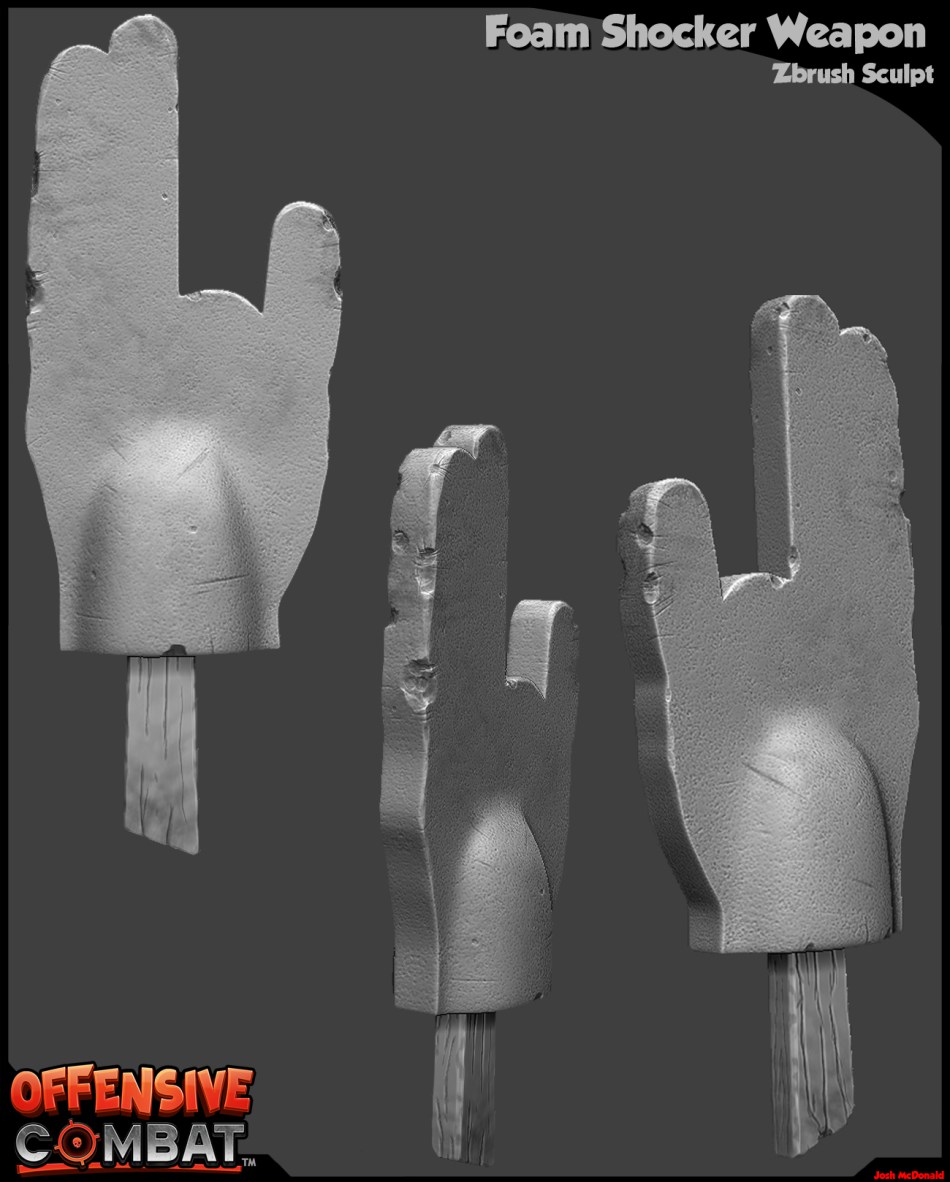 Foam_Shocker_Zbrush_Sculpt